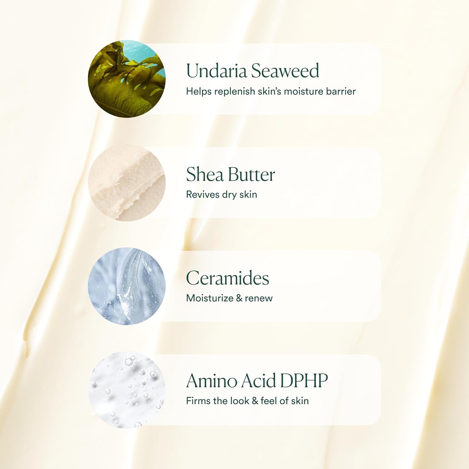Undaria Algae™ Body Butter 6.7 Oz - for Dry Skin - Ultra Hydrating Whipped Shea Butter + Ceramides - Vegan Skincare & Clean Bodycare - Thick Body Cream - for Extremely Dry Crepey Skin