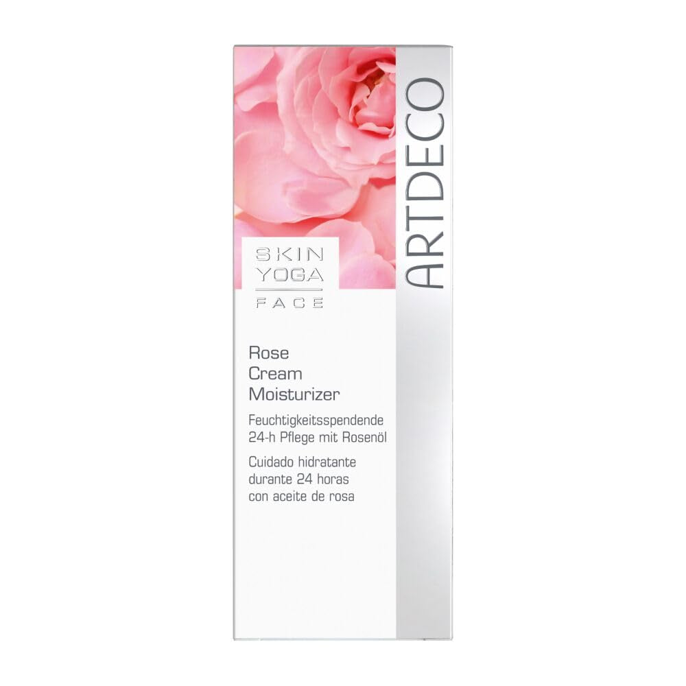 ARTDECO Rosewater Cream Moisturizer - Feuchtigkeitsspendende 24-H Pflege Mit Wertvollem Rosenöl - 1 X 50 Ml